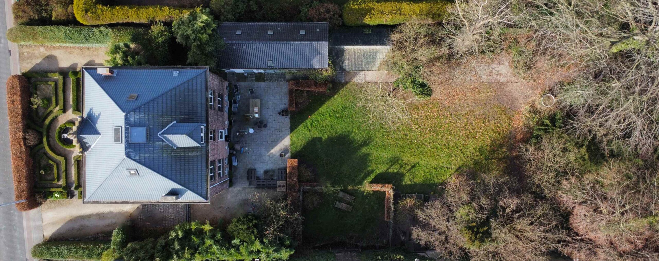 Tuin bovenaanzicht